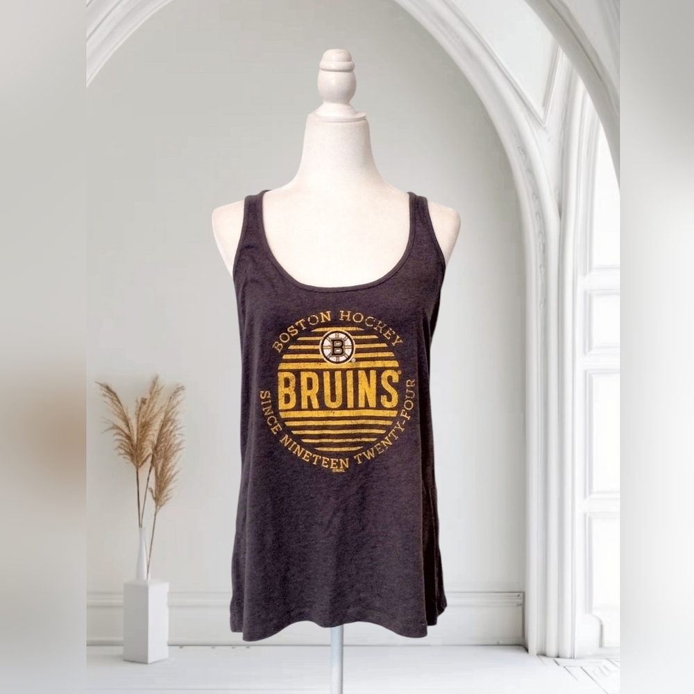 Women's NHL Boston Bruins Grey Tank Top Size Large